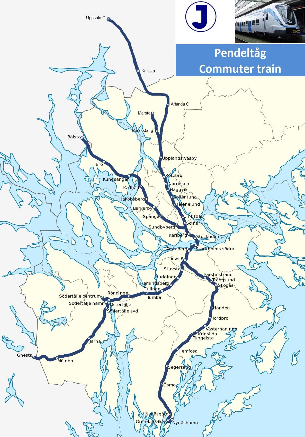 Stockholm pendeltag ramani