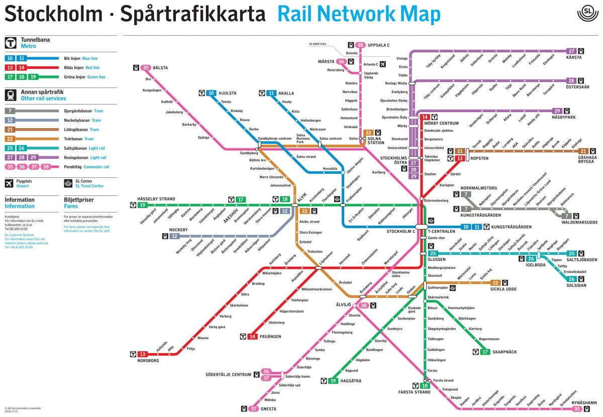 metro ramani katika Stockholm