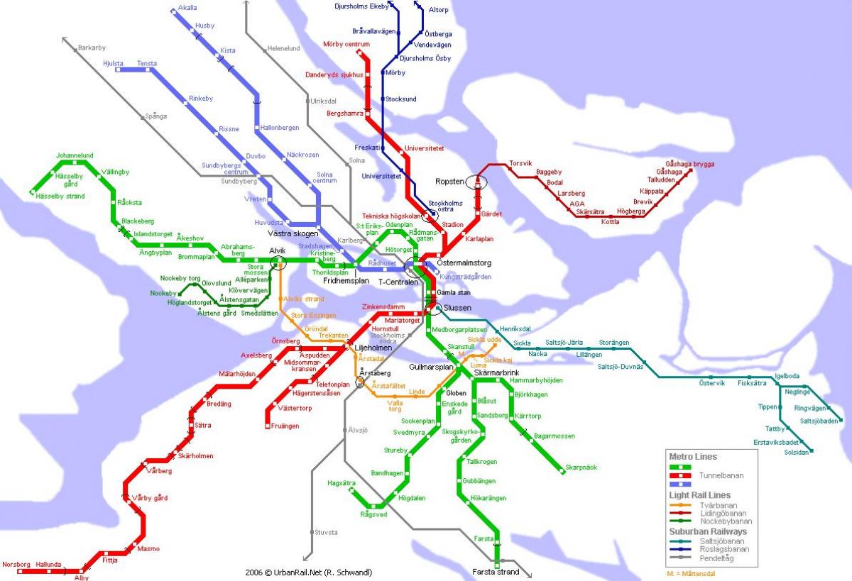 subway ramani Stockholm Sweden